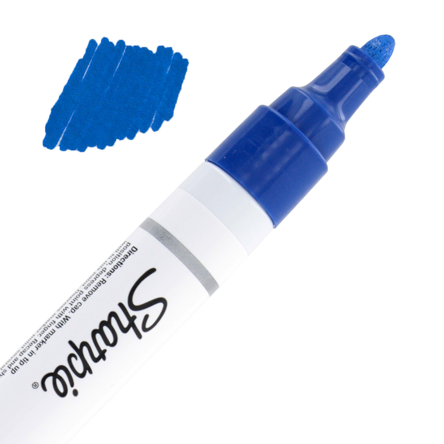 Permanent Paint Marker, Medium Bullet Tip, Blue